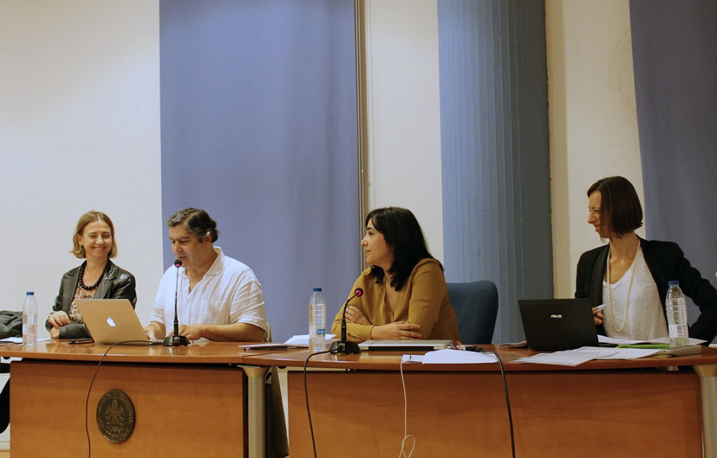 Paca Pérez Carreño, Jacinto Lageira, Matilde Carrasco y Sara Matetich
