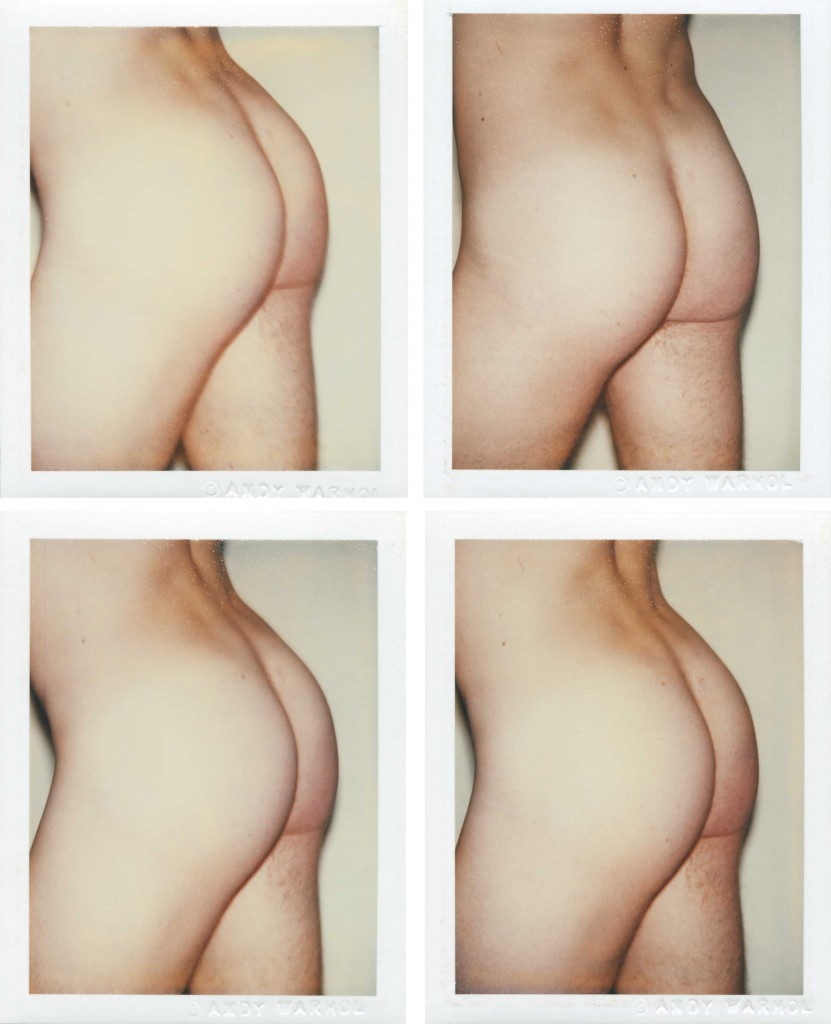 Andy Warhol, Torso, cuatro polaroids (1977).